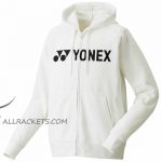 Yonex Zip Hoodie Logo YM0018 White
