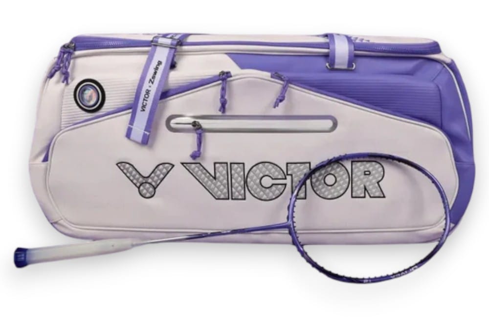 VIctor x ZSW Collection Rectangular Racket Bag BR5656ZSW with racket