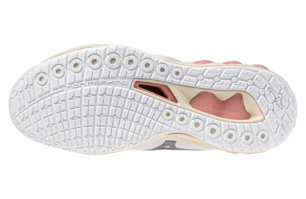 Mizuno Wave Luminous 3 Women White Rose sole