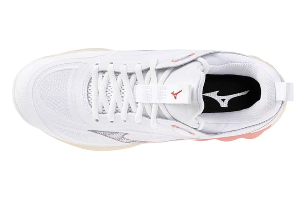 Mizuno Wave Luminous 3 Women White Rose top