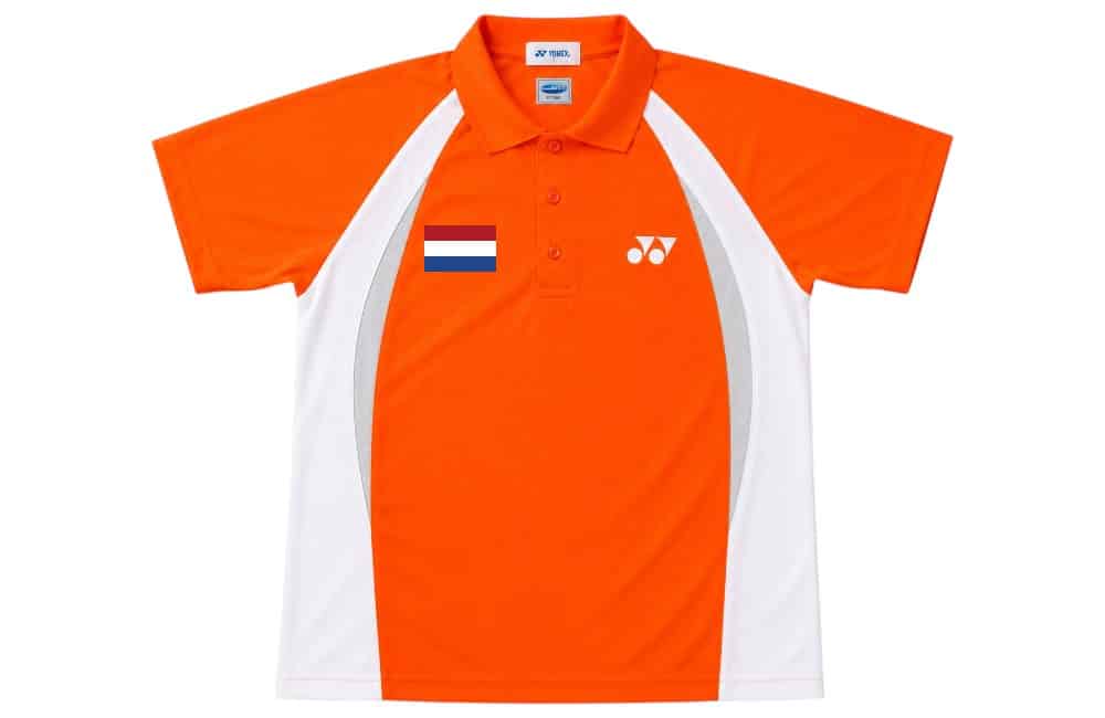 Yonex Lady Polo 10054 Orange met vlag