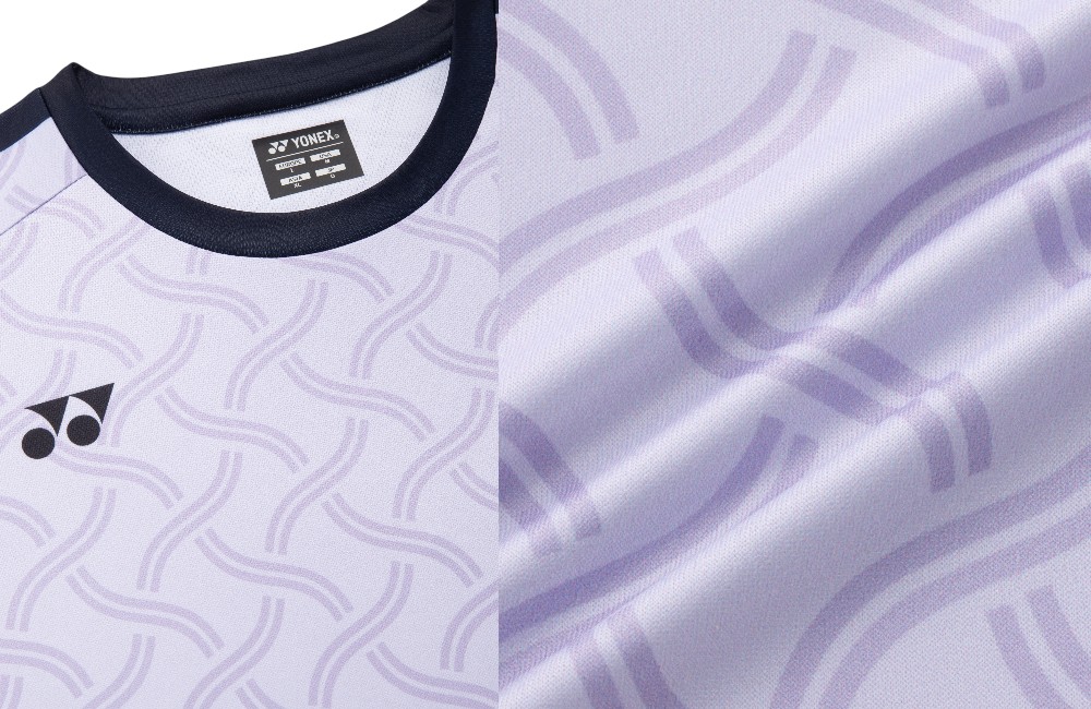 Yonex Crew Neck Shirt 16864EX Pale Lilac detail