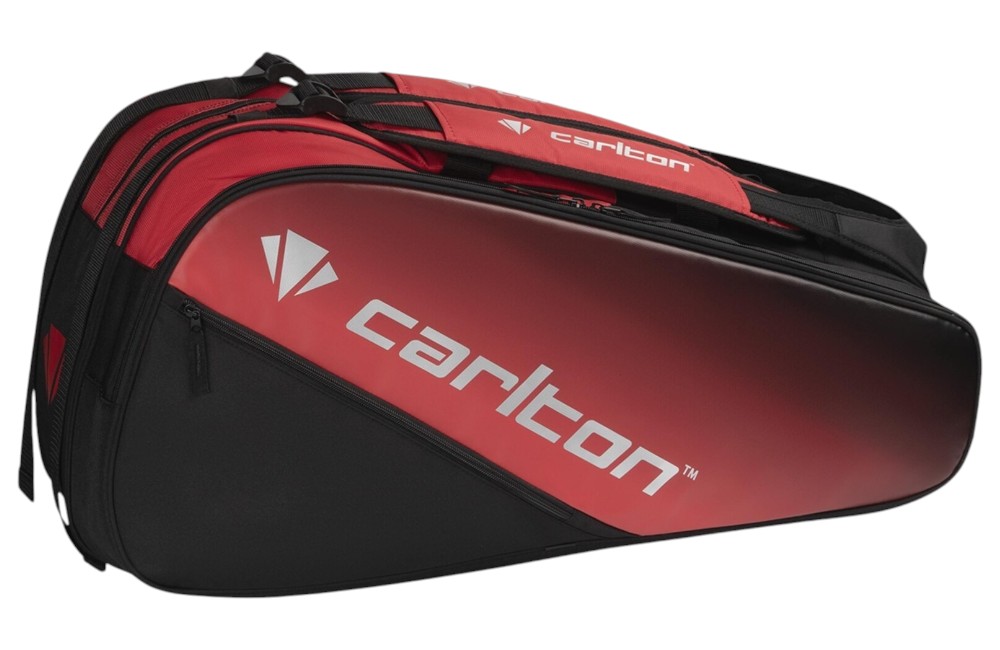 Carlton Pro 3 Comp Racket Bag Black Red
