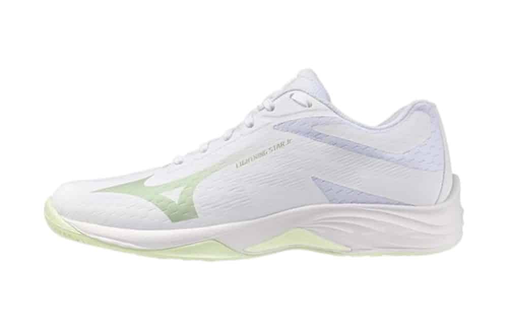 Mizuno JR Lightning Star White Aqua side